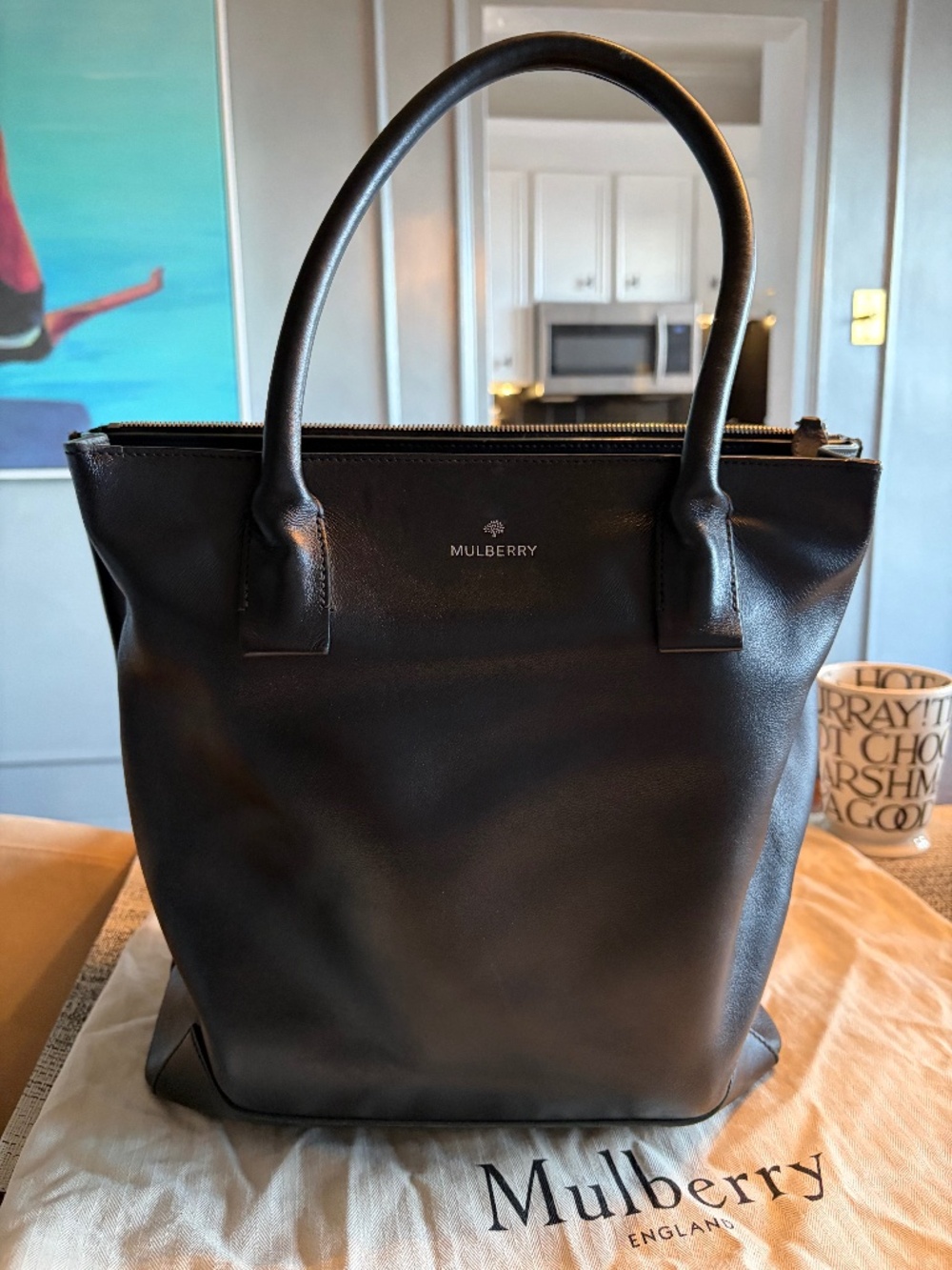 Mulberry Arundel Black Nappa Calfskin Leather Bag